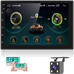 Système de suivi de véhicule Navigation GPS de voiture Lecteur multimédia stéréo de voiture Android 7 pouces avec carplay255b