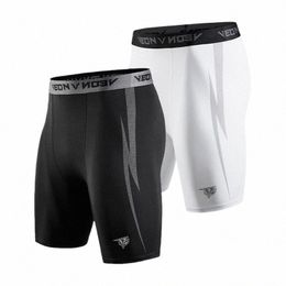 Veidoorn Compri Shorts Hombres Ropa interior Spandex Running Entrenamiento Atlético Leggings Deportes Pantalones cortos activos q0ne #