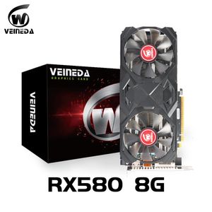 Veineda Graphics cards RX 580 8g 256Bit 2048SP GDDR5 rx gpu pc gaming DisplayPort placa 240113