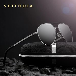 Veithdia Mens Sunglasses Fashion Brand Designer conduisant Polarisé UV400 LENS SURNE MAL MALES SOIRS SPORTS LASEGLASSES 1306 240402