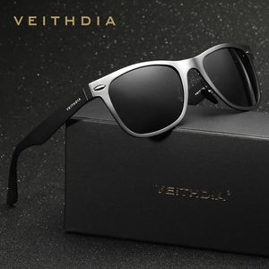 VEITHDIA Gafas de sol Diseñador de marca Aluminio Magnesio Hombres Gafas de sol Mujeres Moda Accesorios para gafas al aire libre para hombre / mujer 240220