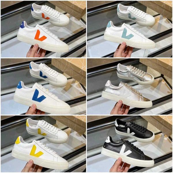 Vejaies Sneaker V Logo Shoo Top Quality Casual Shoes Campo V-10 Cor Designer Classic White Women Men Sneaker Low Wtlg