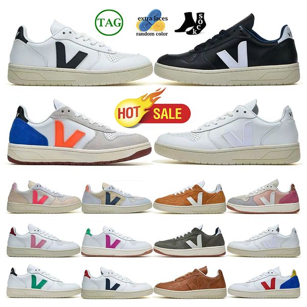 Vejaly Zapatillas Vejly Mujer Diseñador V Zapato Zapatos SM Mujer Zapatillas Zapatos Clásico Blanco Unisex Moda Parejas Vegetarianismo Estilo Original Deportes Campo Talla QNNU