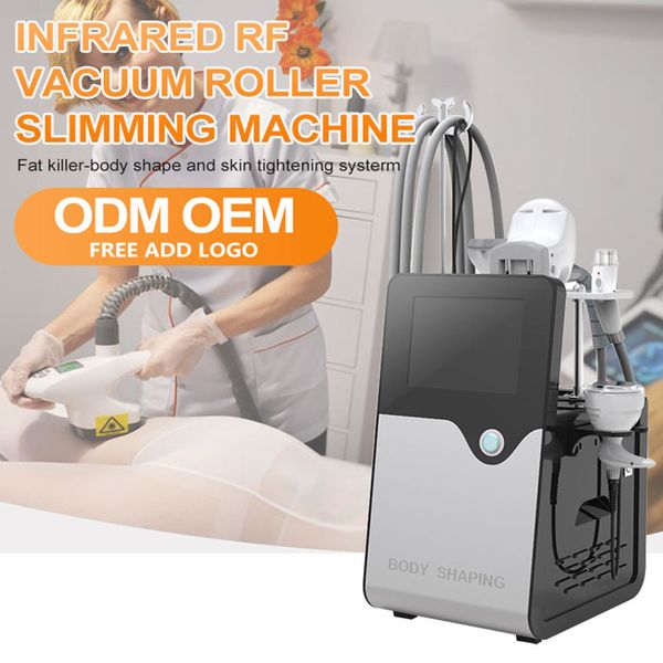 Vela body sculpting vacuum Roller cavitation Machine Radio Frequency Anti Cellulite Fat Burning+RF+Vacuum Ultrasonic 40k Cavitation Massager with Slimming Suit