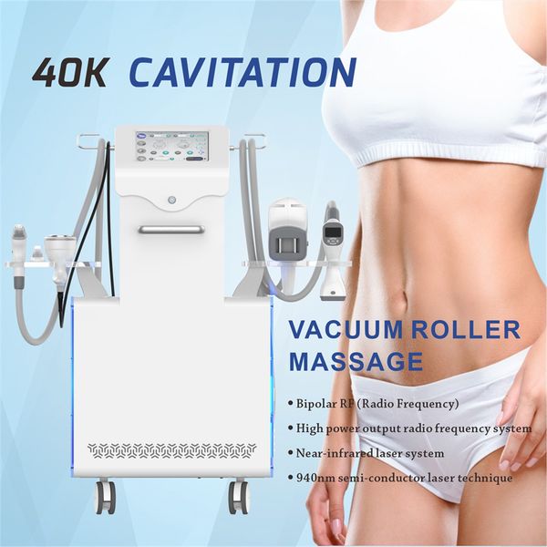 Vela RF équipement rouleau sous vide amincissant la machine 940 nm lumière infrarouge radiofréquence masseur de cavitation élimination des graisses resserrement de la peau