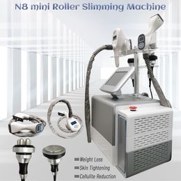 Vela Slanke N8 Mini vacuümrol RF lichaam afslanken en vormmachine 40 kHz cavitatie ultrasone cellulitis verwijderen schoonheid apparatuur