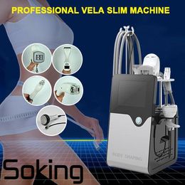 Vela slanke vorm ultrasone cavitatie RF gezicht en lichaam vormgeven gewichtsverlies machine met vacuüm roller massager kostuum vacuüm afslankende pak te koop