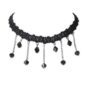 Velvet choker ketting voor vrouwen vintage sexy kanten ketting met hangers gothic meid nek sieraden accessoires gc1192