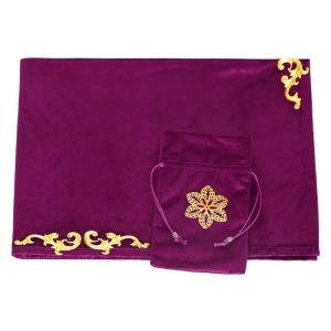 Velvet Divinations Tafelkleed met tarot zaktas Noordse metafysische altaarstoffen kaarten bord Game Table Cover Card Mat