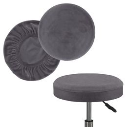 Velvet Elastic Round Chair Bar Tabouret Cover Scecover Protector Stretch Stretch MODER