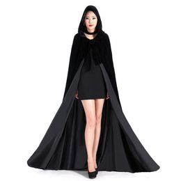 Velvet Capes Cloaks Winter Wedding Capes Wicca Robe Warm Kerst Lange Bruids Wraps Custom Made 2020 NIEUW