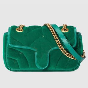 Mini sac à chaîne en velours, sac à bandoulière matelassé, sac matelassé doux, sac de luxe de styliste, sac à bandoulière de qualité supérieure, cuir véritable, clous de lettres à la mode, matériel doré