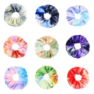 Velvet Scrunchies Elastic Hairs Bands Couleurs de couleurs massifs Femmes Filles Girls Pliaged Srunchie Ponytail Hair Accessoires