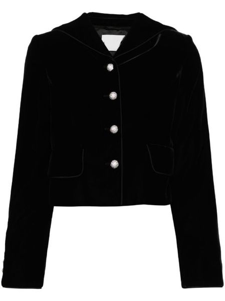 Terciopelo Blazer corto estilo marinero botonadura sencilla Estilo casual Liso Elegante Chaquetas + Minifalda tweed Traje de verano para niña hecho a mano de lujo el vestido de fiesta perfecto