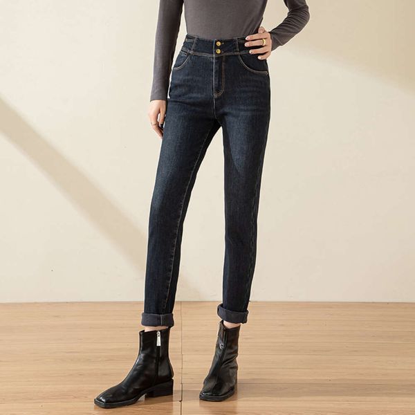 Jean taille haute en velours pour femme, leggings moulant, pantalon crayon élastique polyvalent, coupe slim, nouvelle collection hiver 2023
