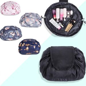 Vely vely Lazy Cosmetische tas Trekkoord Wasmachine Make-up Organizer Opslag Reizen Pouch Make-up Magic Toilettassen