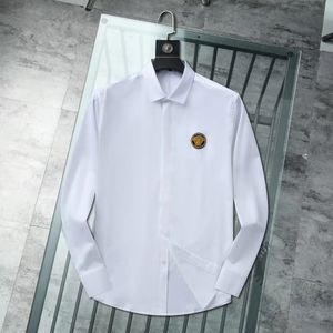 Vemen's Dess Shirts BBerry Polka Dot Mens Designer Shirt Herfst Lange Mouw Casual Mens Dres Hot Style Homme Clothing3