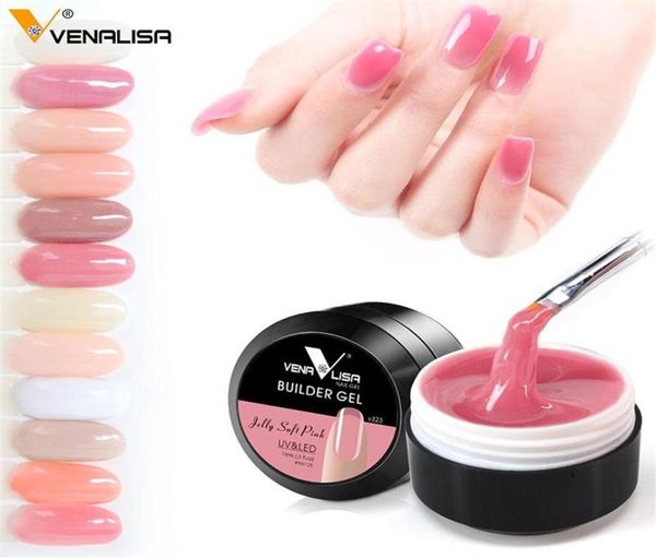 Venalisa Produits les plus récents 12 couleurs Camouflage Couleur UV Builder de vernis à ongles UV Extension de l'ongle Hard Gel Gel206J9814375