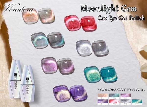 Vendeeni 7 couleurs clair de lune gemme Gel pour les yeux de chat vernis à ongles magnétique UV vernis à ongles effet clair de lune Cat039s vernis Gel pour les yeux 22273771