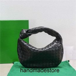 venetaabottegaa 2023 Tasche Mittelgroß Luxusgröße Jodie Dumpling Croissant Damen Schaffell Gewebt Schulterknoten Unterarm Leder Tote Handtaschen UN82