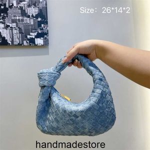 Venetaabottegaa Handtas Dames Geweven Jodie Bag 2023 Koreaans Net Rood Gebreid Strik Handheld Eén Schouder Onderarmtas Mode Tote Bag Dumpling Bags