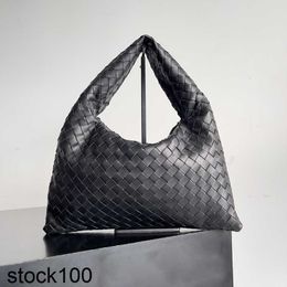 Venetabottegas Grote Hop 10a Topkwaliteit Intrecciato Lederen Schoudertas Luxe Portefeuilles Crossbody Portemonnees Handtas Tassen Dames Tote Zwart Echt