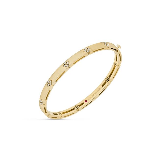 Bracelet princesse vénitienne avec diamants d'amour bijoux de créateur bracelet personnalisé créateur pour femme argent or 18 carats Mosan bracelet trèfle à quatre feuilles
