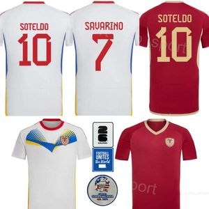 Venezuela 24 25 Copa America 6 Herrera Soccer Jerseys National Team 7 Savarino Machis Navarro Ferraresi Casseres Jr 3 Osorio Rondon Sotedo Football Shirt Kits Mens