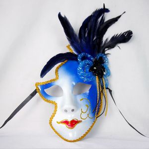 Masque de Venise Halloween Masque Féminin Cadeaux de Personnalité Masquaerades de Clown Masques Complets Vénitiens de Style Italien pour Fête de Mariage Discothèque