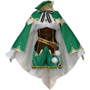 Venti Genshin Impact Cosplay Anime perruque femmes Halloween Costume tenue harpe accessoire Y0913311z