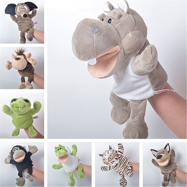 Ventriloquie marionnettes à main jouets en peluche spectacle de maternelle gants contrôlés à la main contes bouches d'animaux déplacer jeux parent-enfant