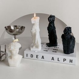 Venus David Portret Geurende kaars, aromatherapie ornament, standbeeldvormige kaarsen, woningdecoratie, nieuw menselijk lichaam