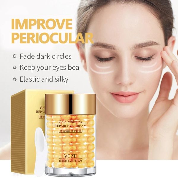 Venzen Gold Eye Cream Anti Wrinkles Retire las bolsas para los ojos Productos Productos de la piel Círculos Oscuros Productos de cuidado de la piel coreanos