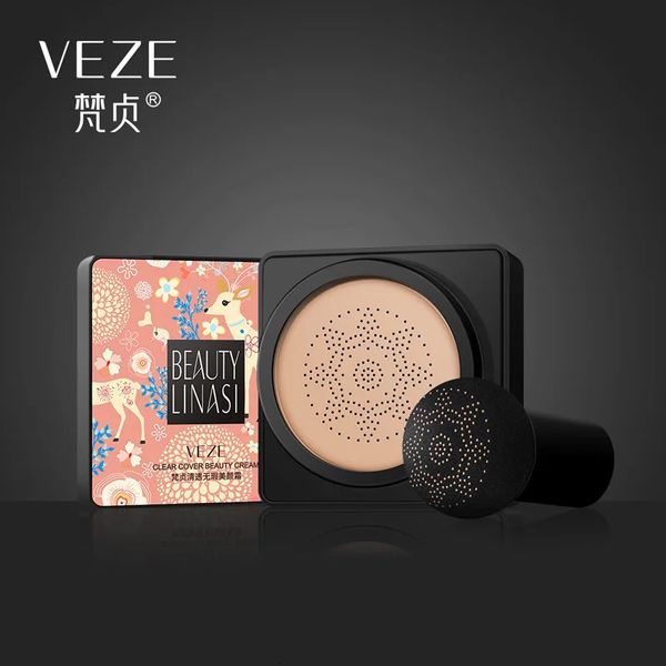 Venzen BB Air Cushion CC Cream Foundation Correcteur Champignon Champignon Whiterison étanche Bloen Face Base Tone Corée Maquillage Coréen 240327