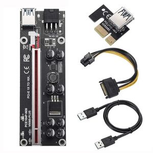 Ver009SPlus Tarjeta elevadora PCI-E 30CM 60CM 100CM Cable USB 3,0 PCI Express 1X a 16X extensor adaptador PCIe para tarjeta gráfica GPU