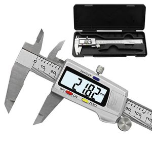 Schuifmaat Digitale metalen schuifmaat Roestvrijstalen schuifmaat Elektronische micrometer Liniaal Dieptemeetinstrument Gauge Instrument 231207