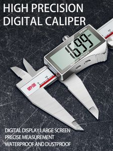 Schuifmaat Digitale Metalen Schuifmaat RVS Schuifmaat Elektronische Micrometer Liniaal Diepte Meetinstrument Gauge Instrument 230620