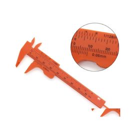 Vernier remklauwen draagbare mini -remklauw rer micrometer meter 80 mm lengte dubbele re -schaal plastic meetgereedschap VT0326 drop levering dhno0