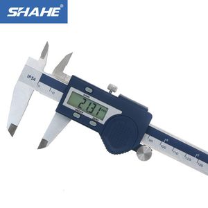 Vernier remklauwen Shahe IP54 Waterdichte digitale roestvrijstalen elektronische remklauw 150 mm Meetools 230227