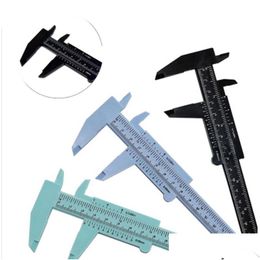 Vernier Calipers Gros Jauge en plastique Micromètre 0-150 mm Mini Étudiant RER Standard Abs Outils de mesure précis 5 couleurs Drop D Dhu4S