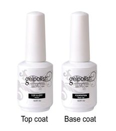 Verntion Top et Base Coat Gel Polon de gel à ongles transparent No Gel Sticky Gel Glue Glue Nail Polon non nettoyant pour Primer7132956