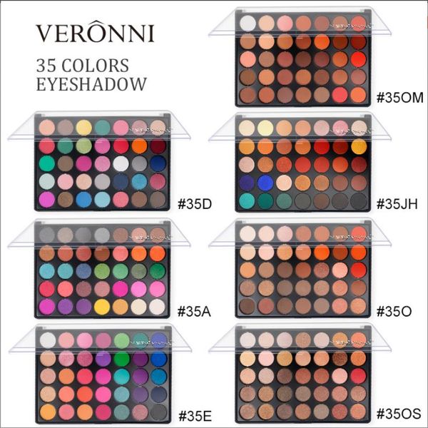 VERONNI 35C Everyday Chic Artistry Paleta de sombras de ojos 35 Color Nature Glow Sombra de ojos Fall Into Frost Palette