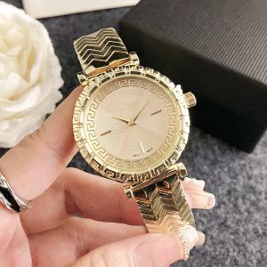 Vers 2024 – montre-bracelet de marque complète pour femmes et filles, bracelet en acier et métal, Quartz de luxe avec Logo, horloge VE 85