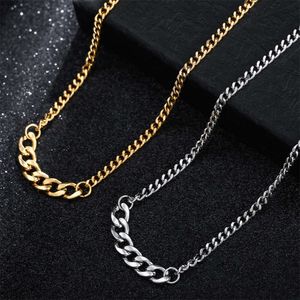 Veelzijdige Cubaanse ketting Heren titanium staal hiphop Koud en geïndividualiseerd Eenvoudig en trendy gelaagde accessoires Instagram-sieraden