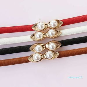 Boucle de robe en perles polyvalente ceinture en cuir chaîne de taille coréenne décorative pour femmes