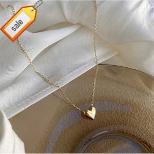 Vershal B5-241 colgante en forma de corazón plata de ley chapado en oro de 14 quilates joyería fina collares pendientes