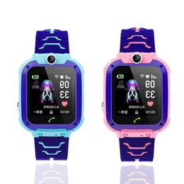 Carte de version Smart Watch Smart Watch Safety Safety Smartwatches Utilisez SIM Enfants pour téléphone portable Q12 Kids Garçons Girls Cadeau 21SS