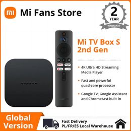 Version Global Xiaomi Mi S Processeur quad-core de 2e génération Dolby Vision HDR10 + Média Player Google Smart TV Box Mart