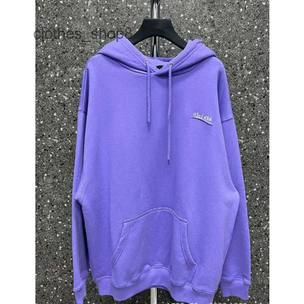 Version Mens Men Pulls Cola Fashion High Home Hoodie Balencigs Designer Hoodies brodés Paris Classic Loose Cabille Fi 3J69