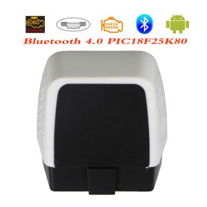 Versión V2.2 ELM327 Bluetooth OBD2 escáner de diagnóstico de automóviles para Android/iOS ELM 327 Bluetooth4.0 OBD 2 herramientas de diagnóstico automático